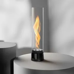 SPIN air 1200 Tischfeuer Emaille schwarz inkl. Bio-Burner - bis zu 2000 W Leistung 00777