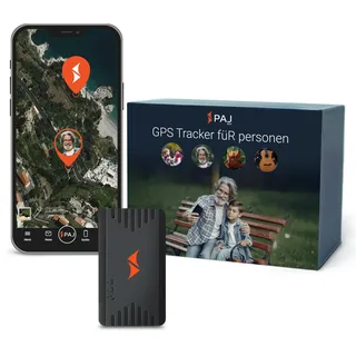 PAJ GPS People Finder 4G - Mini GPS Tracker für Kinder und Senioren - bis zu 5 Tage Akkulaufzeit - kleines Ortungsgerät mit Live-Ortung, geeignet bei Demenz, Alarmbenachrichtigungen im Notfall
