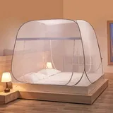Sobeta Luxus Moskitonetz Doppelbett für Bett und Reise, Mückennetz Outdoor inkl. Montagematerial, Mosquito Netz, Fliegennetz, einfache Anbringung, Tragetasche, Keine Chemikalien