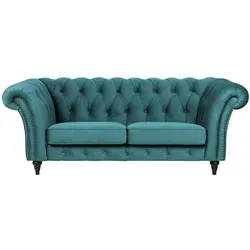 SOHO Einzelsofa  Churchill ¦ türkis/petrol ¦ Maße (cm): B: 212 H: 79 T: 100