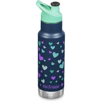 Klean Kanteen Unisex – Erwachsene Classic Flasche, Navy Hearts, One Size