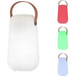 Tischleuchte Akku Garten Tischlampe Außenlampe USB aufladbar dimmbar Fernbedienung Farbwechsel tragbar, 1x LED 3000K, DxH 15,5x26 cm