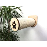 RshPets® Katzentreppe Wand - Kletterwand Katzen - Sisal-Stufen für Katzen - Ø 9 x L27,5 cm Sisal-Pfosten - Wandmontierte Katzenmöbel (Helle Farbe)