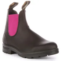 Blundstone 2208 Frauen Leder Chelsea Stiefel Schwarz Fuchsia – 3,5 UK - 36 EU - 6,5 US / Schwarz Fuchsia