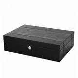 Paul Design Uhrenbox für 10 Uhren aus Holz Schwarz