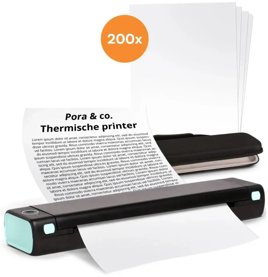 Pora&co Thermodrucker A4, schwarz/grün | ✔️ Temporär mit preis­sen­kung