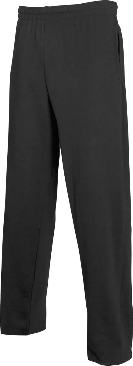 Fruit of the Loom Herren Lightweight Open Hem Jog Pants Sweat-Hose 64-038-0 black L