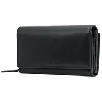 STILORD Geldbörse "Alissa" Elegante Geldbörse Damen Leder Groß 26 Kartenfächer RFID braun|schwarz