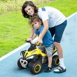 Kinderquad (ohne Motor) 18–36 Monate, Maße: 67 X 38 X 44 Cm (l X B X H), Licht- Und Soundeffekte, Gelb Und Schwarz, Nicht Elektrisch