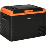 Tragbare Elektrische Kühl-/gefrierbox (40 L) Mit Tragegriffen – Abmessungen: 58,7 X 36,5 X 43,8 Cm (l X B X H), Orange Und Schwarz