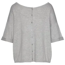 VIVANCE Kurzarmpullover Grau 32/34