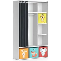 Vicco Kinderkleiderschrank Luigi 106 x 178 cm Spanplatte weiß