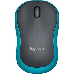 LOGITECH Maus M185, kabellos, blau