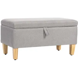 Homcom Polsterbank Hellgrau 71 x 37 x 36 cm