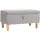 Homcom Polsterbank Hellgrau 71 x 37 x 36 cm
