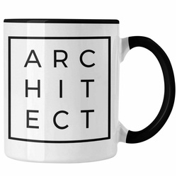 Trendation Tasse Trendation – Architekt Geschenke Tasse Lustig Kaffeetasse mit Spruch Architektur Architekten Geschenkidee Spruch Sprüche Lustige Tasse schwarz