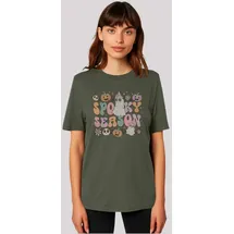 F4NT4STIC T-Shirt Retro Halloween Spooky Season in Khaki | Gr.: S