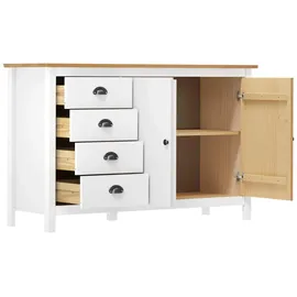vidaXL Sideboard Hill 130 x 80 x 40 cm Weiß
