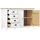 vidaXL Sideboard Hill 130 x 80 x 40 cm Weiß