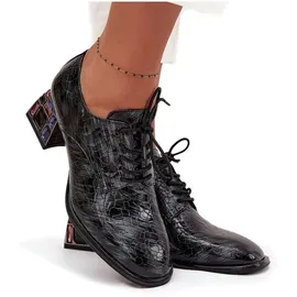 Artiker Schnürpumps Damen, Schwarz | Gr.: 39