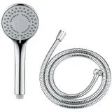 Wenko Duschkopf-Set Basic Line Kunststoff Silber