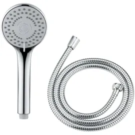 Wenko Duschkopf-Set Basic Line Kunststoff Silber