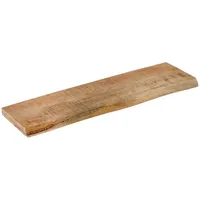 Sam Steckboard mit Baumkante Wandregal Mango rough lackiert 90