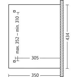 SKANHOLZ Terrassenüberdachung Ravenna 434 x 350 cm beige