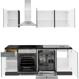 OPTIFIT Küchenzeile Malika 210 cm grün
