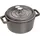 Staub Cocotte 20 cm rund graphitgrau