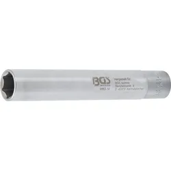 BGS Steckschlüssel-Einsatz Sechskant, extra tief | Antrieb Innenvierkant 10 mm (...