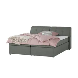 switch Boxspringbett  Lumo , grau , Maße (cm): B: 170 H: 100