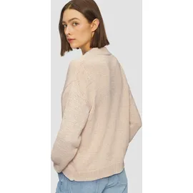 s.Oliver Strickjacke aus Bändchengarn im Relaxed Fit Beige 38