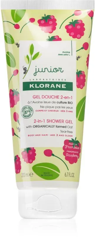 Klorane Junior Shampoo & Duschgel 2 in 1 für Kinder 200 ml