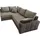 Collection AB Ecksofa »Parma L-Form« mit Bettfunktion und Federkern braun