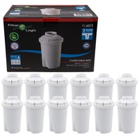 FilterLogic FL601T | 12er Pack Wasserfilterkartuschen kompatibel mit Brita Classic Wasserfilterkannen/Tischwasserfilter Wasserfilter Filterkartuschen Kartuschen