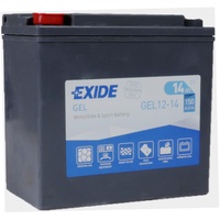Exide G14 Bike Gel Motorradbatterie 12V 14Ah 150A YTX14-BS DIN 51214