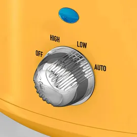 Swan SF17021YELNEU Slow Cooker 3,5L, Antihaft-Keramisches PFOA- und PTFE-freies, Vintage, Gelb, 200W