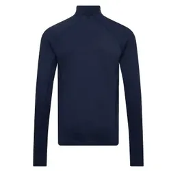 Dovre Wool Zip Single Jersey Marine Wolle Medium Herren