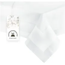 ZOLLNER Tischdecke 140 x 240 cm Weiß