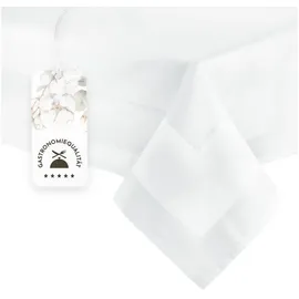 ZOLLNER Tischdecke 140 x 240 cm Weiß