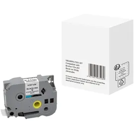 Brother Schriftband wie Brother TZe-251 24mmx8m schwarz auf weiß