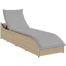 vidaXL Klappliege 111 x 58 x 23 cm Beige