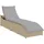 vidaXL Klappliege 111 x 58 x 23 cm Beige