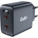 ACEFAST A49 35W PD 2x Usb-c Schnellladegerät Schwarz