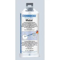 Easy-Mix Metal | Epoxid-Klebstoff zum Kleben von Metallteilen | 50 ml | graugrün