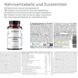 Nutri + Nutri+ Stoffwechsel Aktiv Kapseln 60 St.
