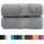 vidaXL SOLUND Handtuchset 30 x 30 cm grau 2 St.