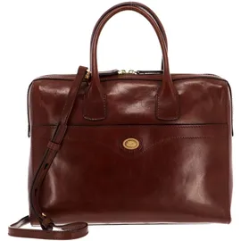 the Bridge Aktentasche Leder 35 cm Laptopfach braun