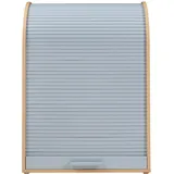 [en.casa] Kavlinge Rollladenschrank 80 x 60 x 40 cm Bambus/Grau
